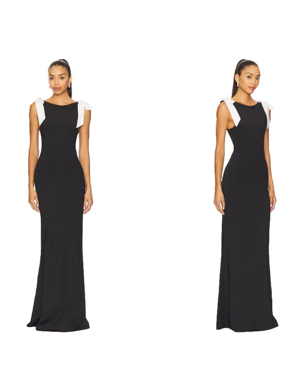 NWT $220 OW COLLECTION X REVOLVE Cornelia Maxi Dress in Black Small